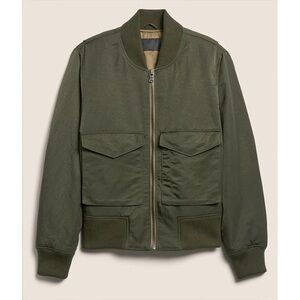 Men’s Banana Republic dark olive green bomber winter jacket